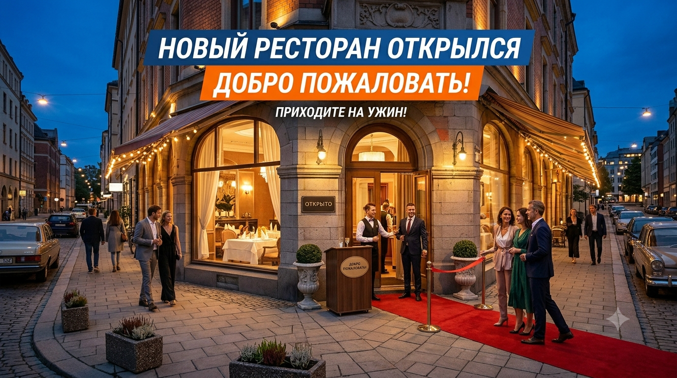 Բացվել է մեր նոր ռեստորանը․ բարի գալուստ։